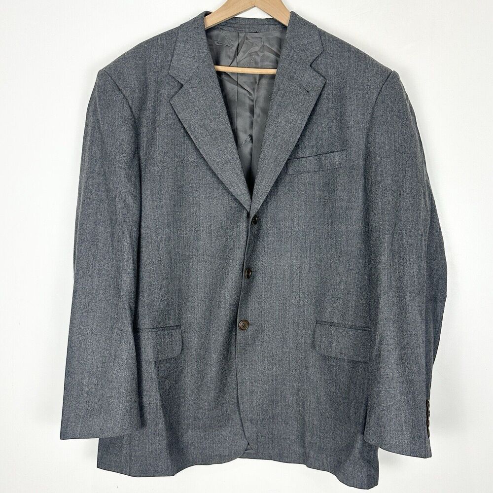 Galante Gray Blazer Size 46R Vitale Barberis Canonico Super 100's Fabric Italy